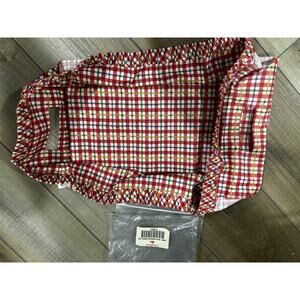 Longaberger HOSTESS LARGE SERVING TRAY only CHERRY PICNIC PLAID NEW